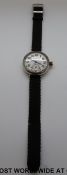 A silver 'Colonial' wrist watch by John Elkan Ltd,