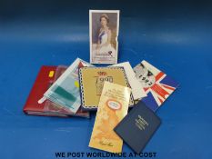 Five Royal Mint UK brilliant coin sets, one in deluxe case,