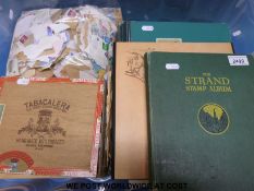 A crate of all-world stamps, loose and in stockbooks and albums,