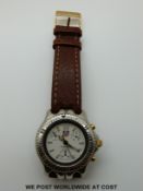 Tag Heuer professional gentleman's wristwatch with subsidiary seconds dial,