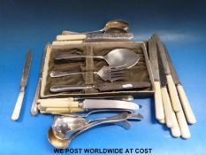 A quantity of silver plated cutlery to include Elkington