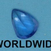 A pear cut tanzanite measuring 1.