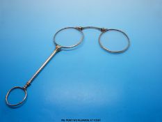 A pair of 9ct gold lorgnettes