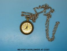A Mentor ladies fob watch on a 925 silver chain
