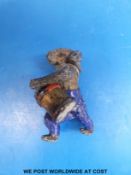 An cold painted lead figure of a soldier hare with a drum (height 5.