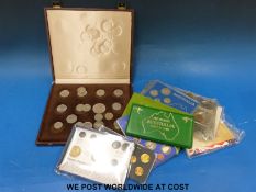 Five overseas coin collections including Australia and USA,