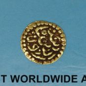 A gold Malay Sultanate Kupnag (couping) Atjih N W Sumatra, Naqiat al din Nur al'Alam 1675-8 AD,