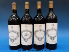 Four bottles of 1947 Chateau Leoville-Lascases Saint Julien Bordeaux Rouge