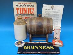 A British Navy Pusser's Rum one gallon cask with certificate number 188,
