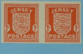 Jersey 1941 - 43 1d scarlet.