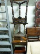 Two triangular tables,