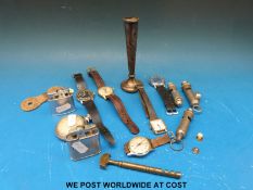 Five various wristwatches including one marked S.G.