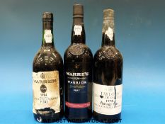 Three bottles of port comprising Taylor's Quinta de Vargellas 1978 vintage 75cl 21% volume,