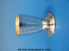 A small Victorian measure or travelling communion goblet,
