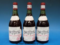Three bottles of 1980 Chateau de la Chaize Brouilly