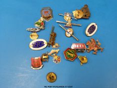 A Royal Army Ordnance Corps badge, enamel R.S.P.C.