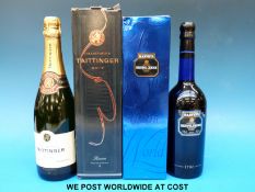 Taittinger Champagne (750ml) and Harveys Bristol Cream (75cl)