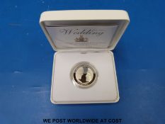A 2011 £5 cased silver crown for the wedding of Prince William and Kate Middleton no2168 with