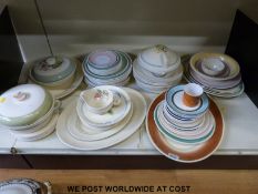 A collection  of Susie Cooper Crown Works dinner ware and later Susie Cooper by Wedgwood.