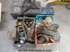 A vintage petrol pump,