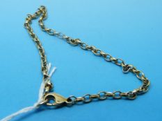 A 9ct gold belcher chain bracelet (5.