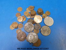 A collection of Victorian medal coins etc.