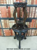 Two oriental tables/ jardiniere stands (Tallest 54cm)