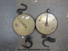 Two large Salter 20T spring balances