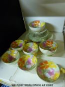 A Paragon Art Deco floral tea set