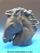 An Austrian horse sculpture in bronze by James Spratt entitled 