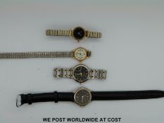 A quantity of costume watches and a Waterman pen