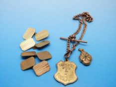 A pair of 9ct gold cufflinks,