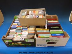 Two boxes of single deck playing cards (approximately 100,