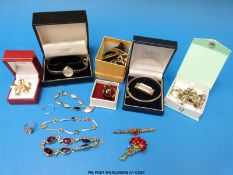 A silver McKenzie ladies wristwatch,