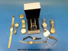 A collection of ladies and gentleman's wristwatches to include Cyma Triplex, Primato Super, Roamer,