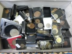 An amateur coin collection and medal