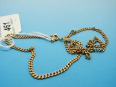 A 9ct gold chain (13.