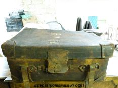 A vintage leather case