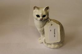 A Beswick Figure : Cat - Seated, Head Lo