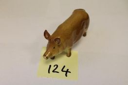 A Beswick Figure : Tamworth Pig, model G