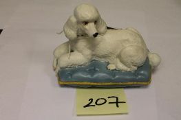 A Beswick Figure : Poodle - On Cushion,