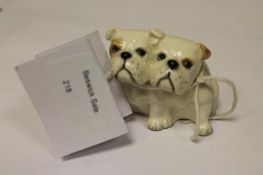 A Beswick Figure : Bulldogs - Seated, mo