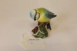 A Beswick Figure : Blue Tit, model 992B,