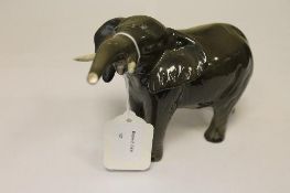 A Beswick Figure : Elephant - Trunk Stre