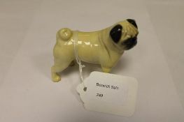 A Beswick Figure : Pug - Small, model 19