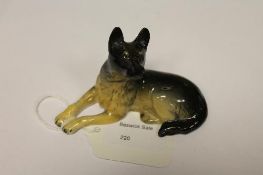 A Beswick Figure : Alsatian - Lying, mod