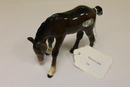 A Beswick Figure : Foal - Grazing, model