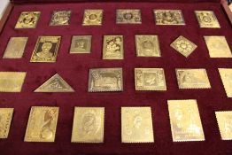 A limited edition issue of gold plated  sterling silver replicas of The Empire Collection, cased,