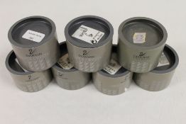 A collection of seven Swarovski crystal