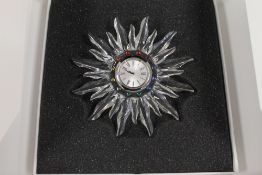 A Swarovski silver crystal figure - Sunb